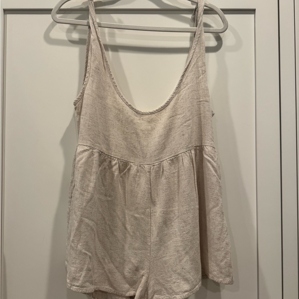 Princess Polly Linen Shorts Romper